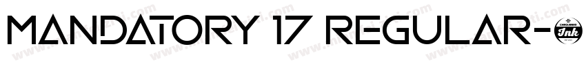 Mandatory 17 Regular字体转换